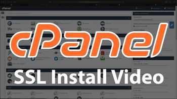Sectigo Business Wildcard SSL cPanel install video screenshot